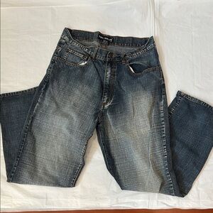 Dark Wash Relaxed Fit Jeans for Men